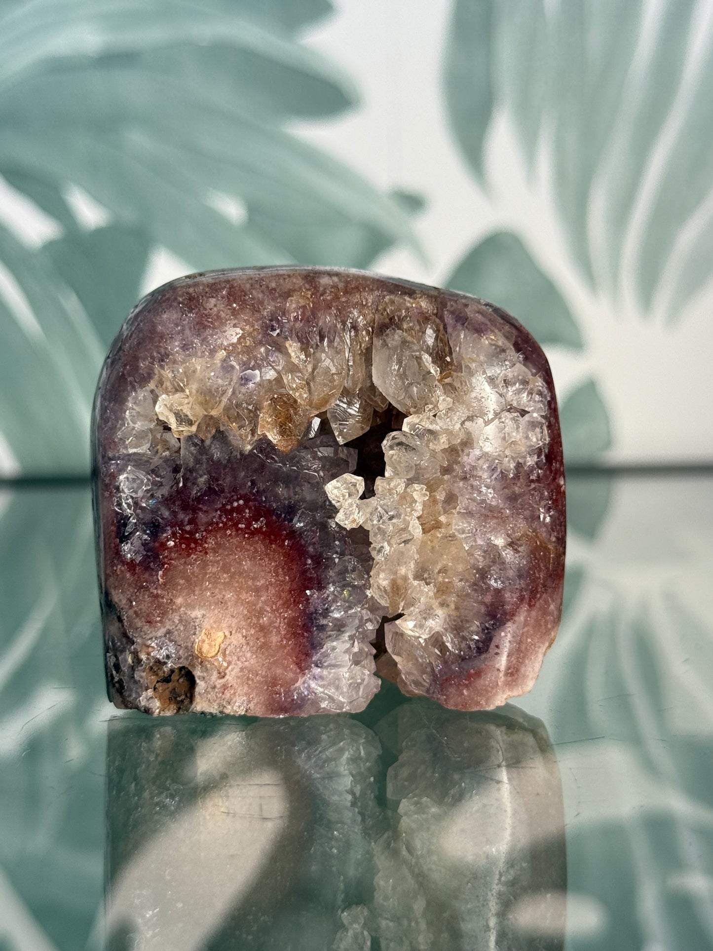 Roze amethist op standvlak - no.189