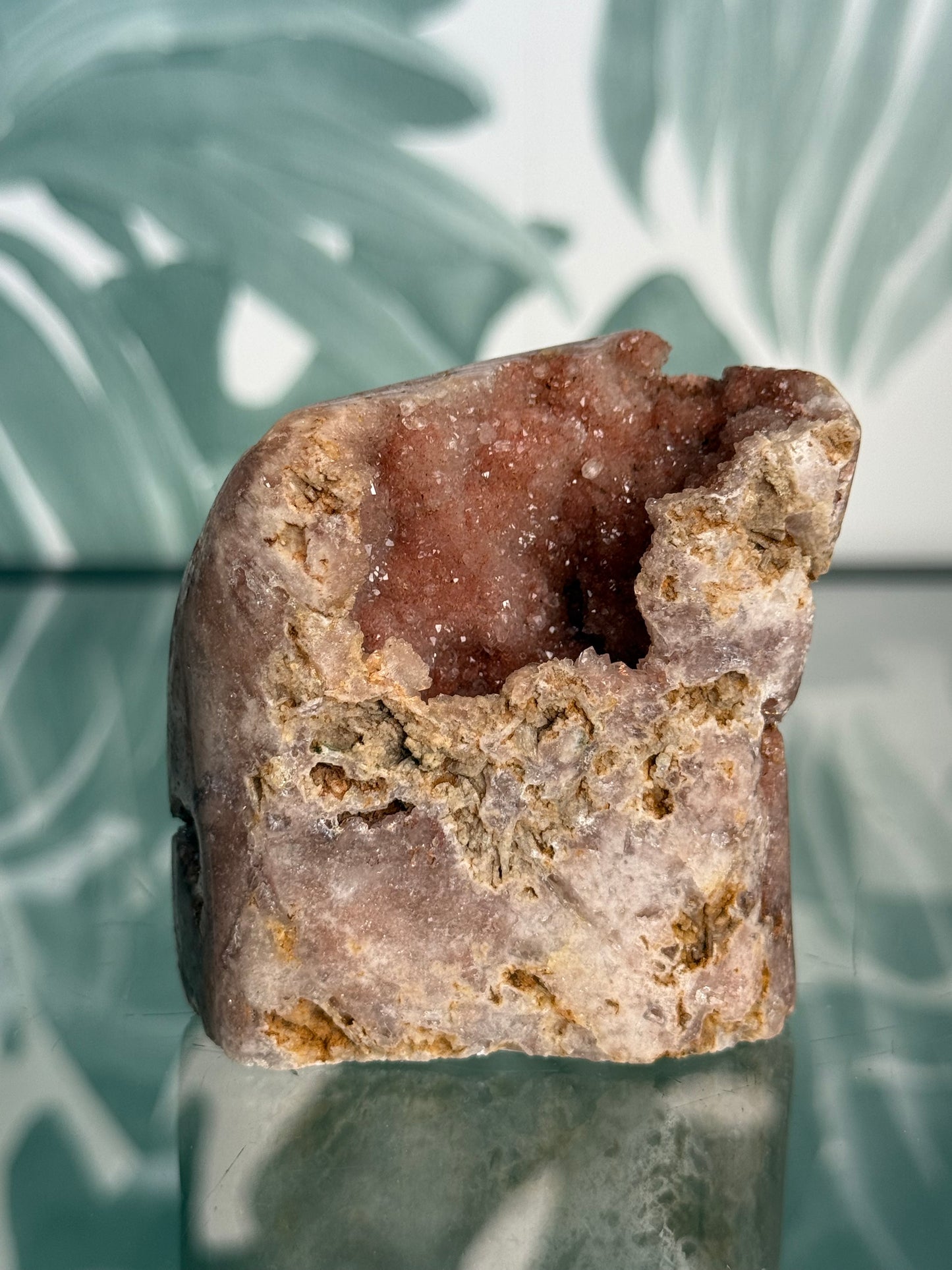 Roze amethist op standvlak - no.192