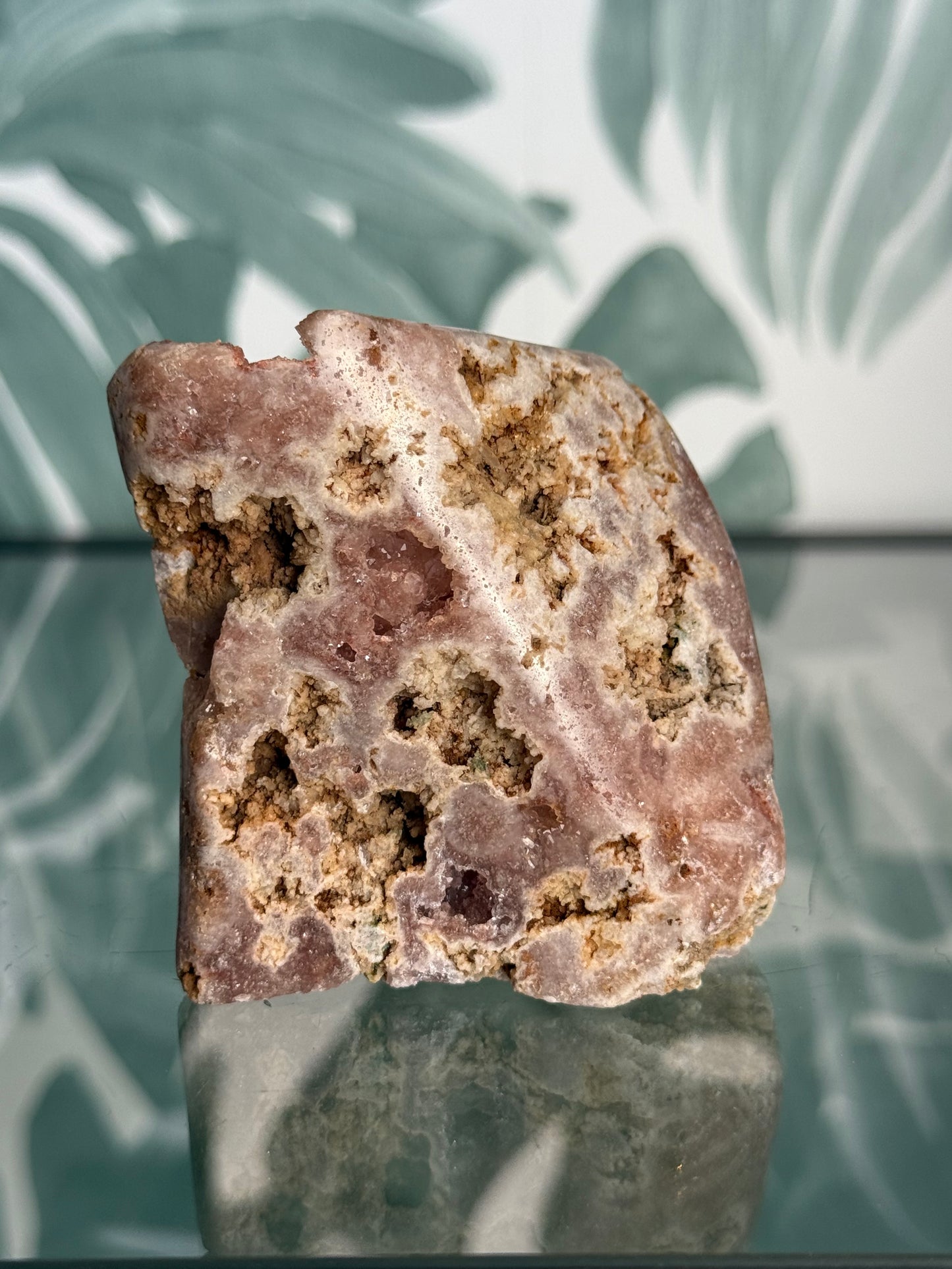 Roze amethist op standvlak - no.192