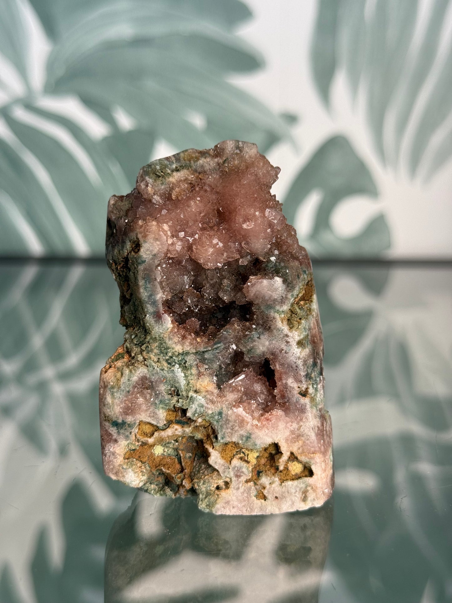 Roze amethist op standvlak - no.194