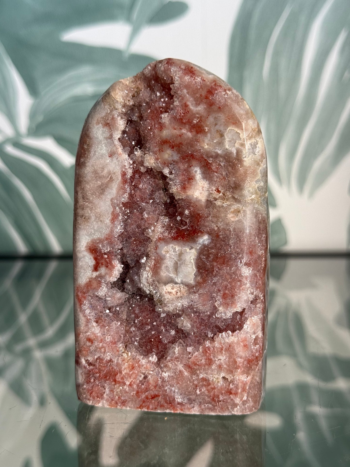 Roze amethist op standvlak - no.196