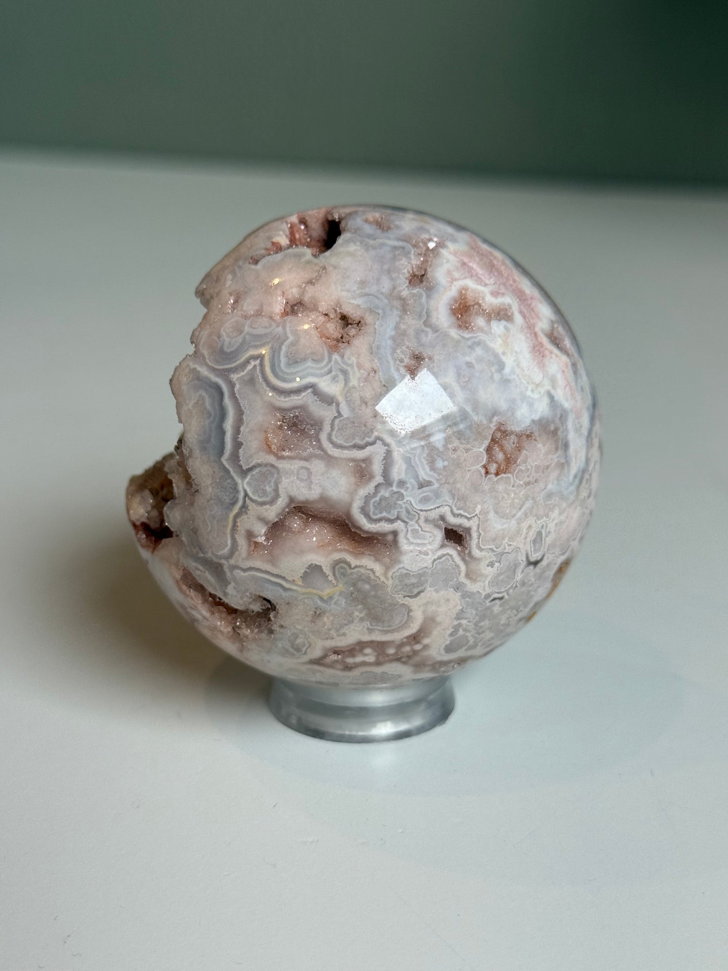 Roze amethist bol #no.204 - zelfliefde & emotionele heling