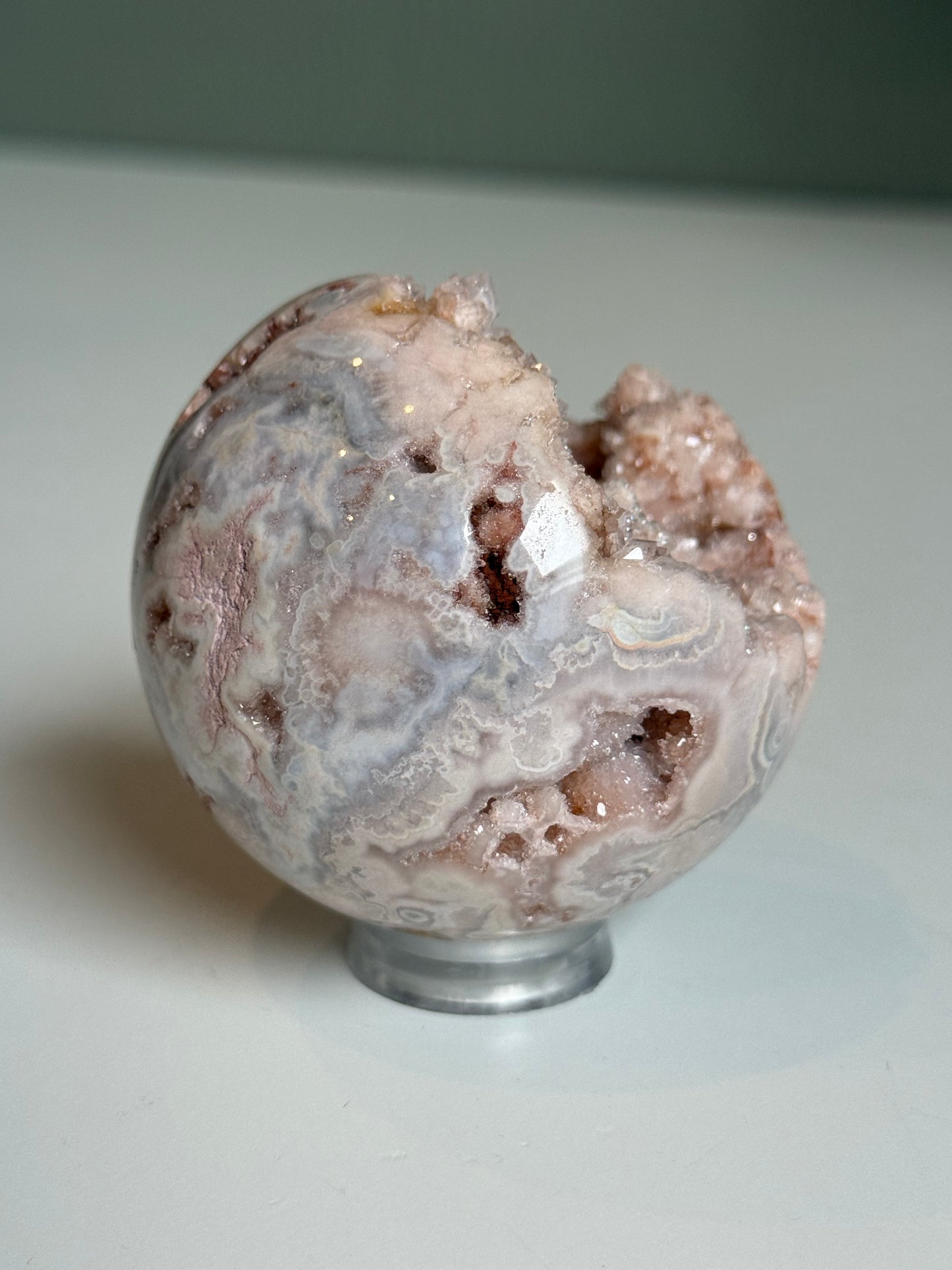 Roze amethist bol #no.204 - zelfliefde & emotionele heling